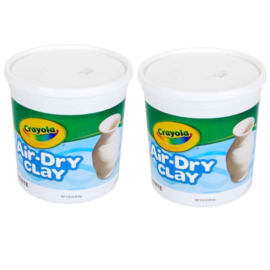 Crayola&#xAE; 5 lb. White Air-Dry Clay Tub, 2ct.